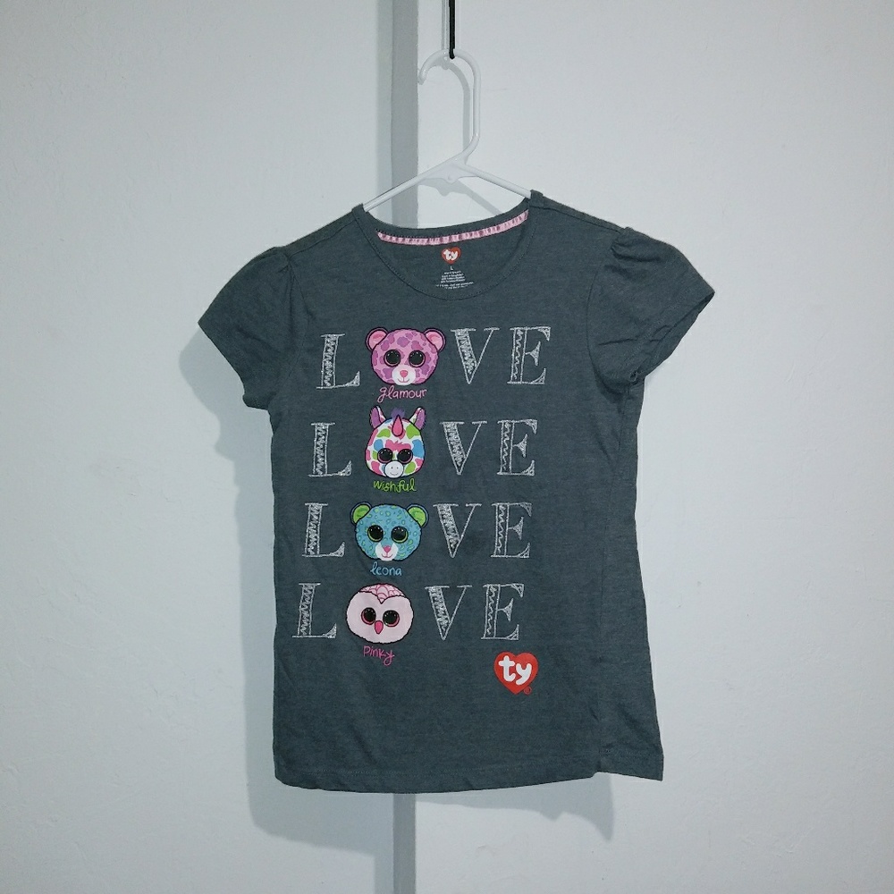 TY top girl size L fit 7-8Y